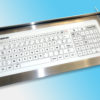 Clavier verre en tablette rabattable en inox